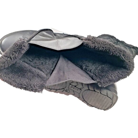 Totes Boots Women's Size 10W Black Jade Wide Winter Boot Thermalite - Picture 7 of 7